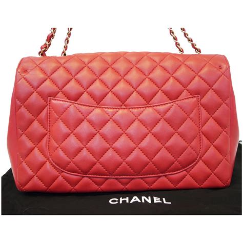 chanel flap bag red|chanel classic flap jumbo.